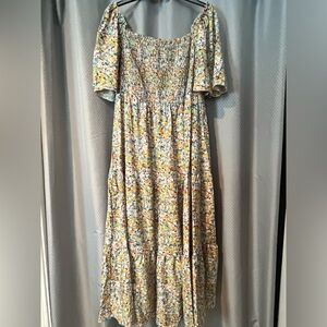 Plus Size Summer Floral Beach Resort Dress!  No tags, but never worn